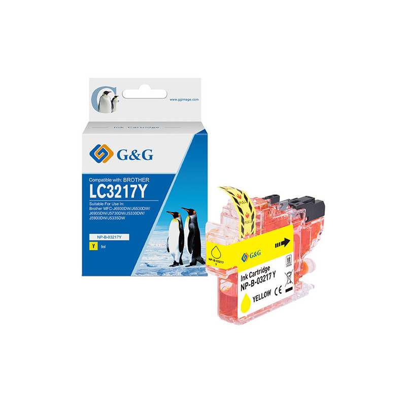 Cartuccia ink compatibile GG Giallo per Brother MFC-J6930DW/J6530DW/J6935DW