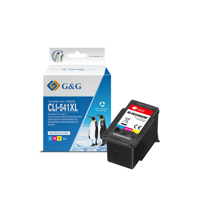 Cartuccia ink rigenerata Colore GG per Canon Pixma MG2150/2250/3150/3250/3550