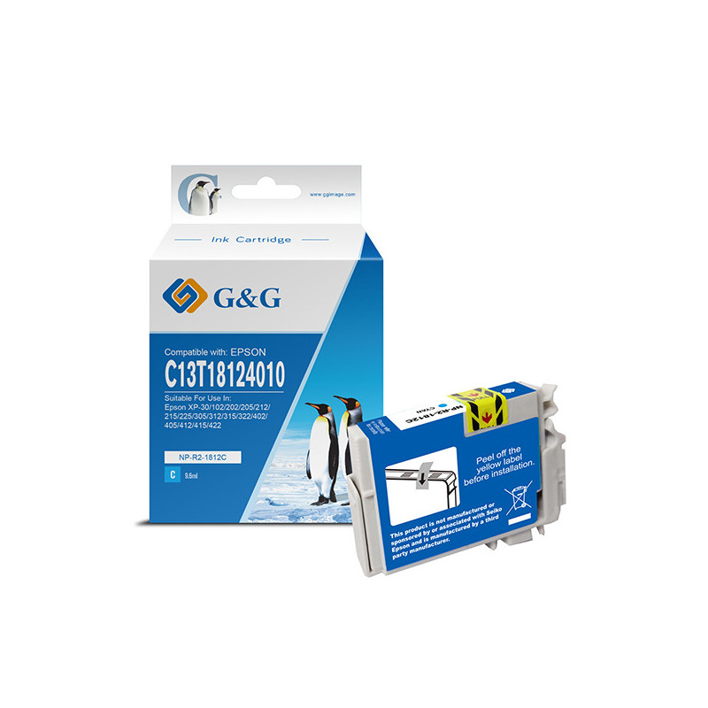 Cartuccia ink compatibile GG Ciano per Epson P-30/102/202/205/305/402/405