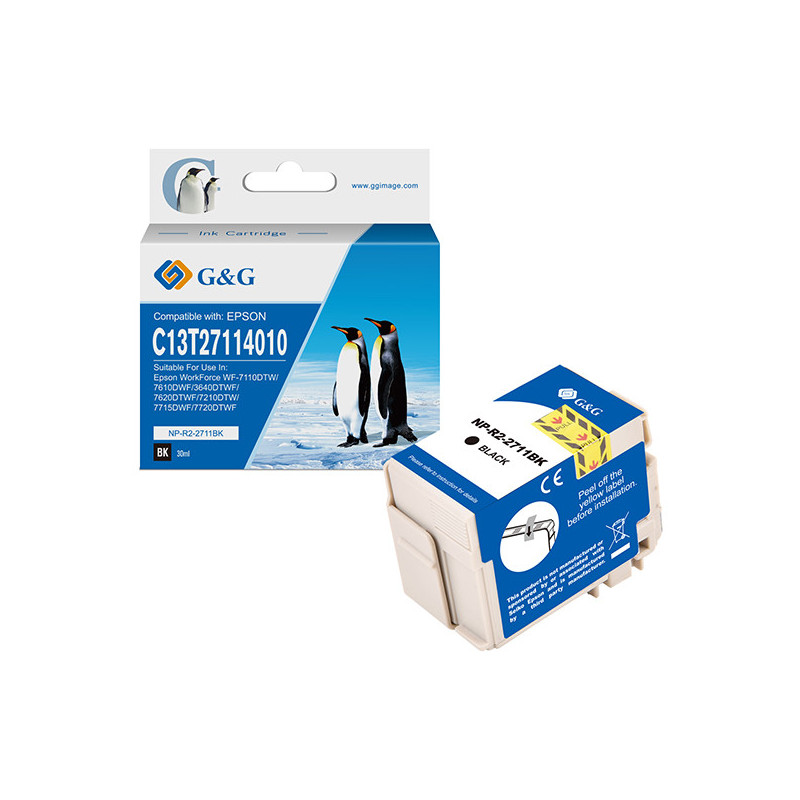 Cartuccia ink compatibile GG Nero per Epson WorkForce WF-3620DWF/WF-7110DTW/W