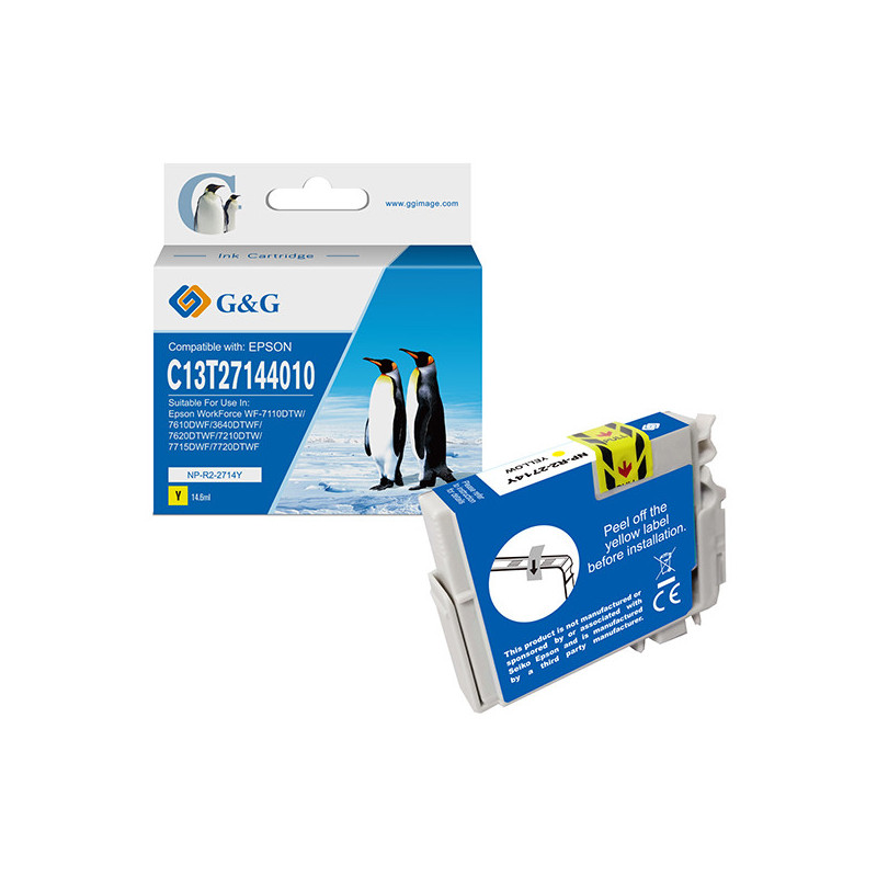 Cartuccia ink compatibile GG Giallo per Epson WorkForce WF-3620DWF/WF-7110DTW