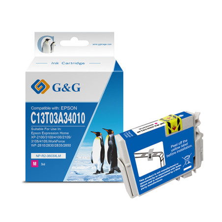 Cartuccia ink compatibile GG Magenta per Epson Expression Home XP-2100/3100/410