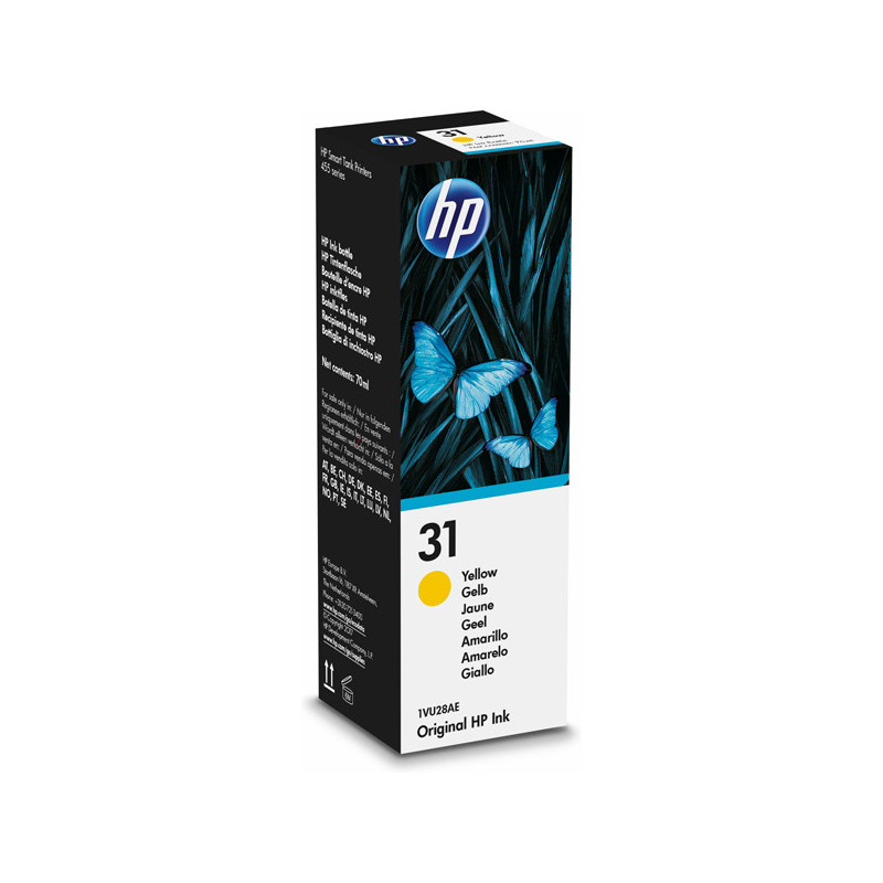 Hp Flacone di inchiostro giallo originale HP 31 da 70 ml