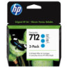 Confezione da 3 cartucce HP di inchiostro ciano DesignJet HP 712 da 29 ml