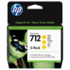 Confezione da 3 cartucce di inchiostro HP giallo DesignJet HP 712 da 29 ml