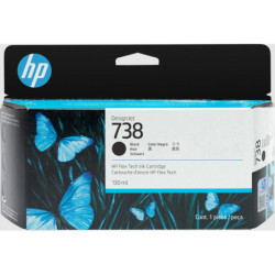 Hp Cartuccia ink DesignJet 738 Nero -130ml