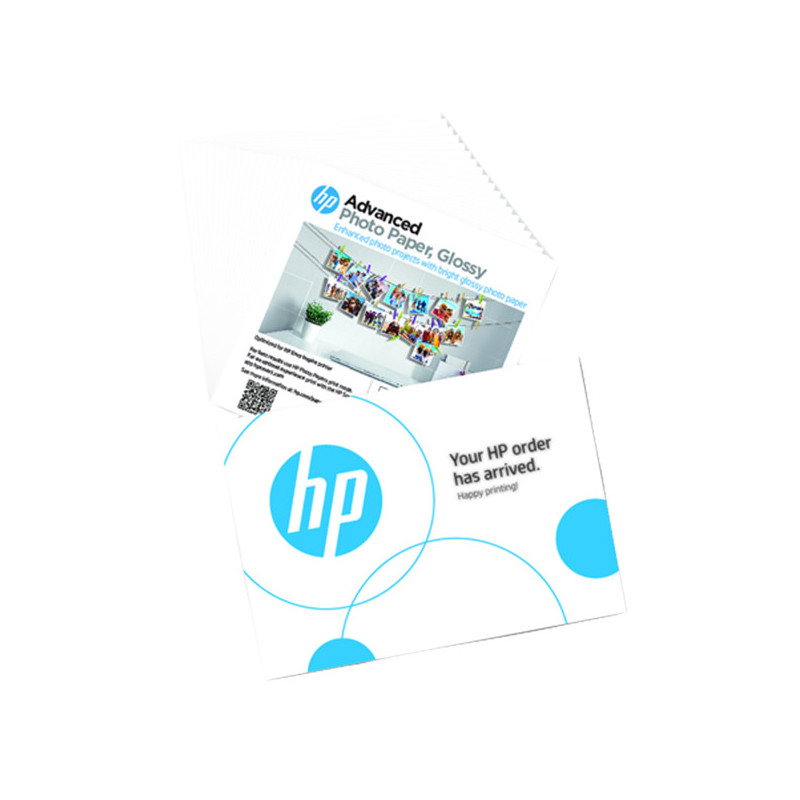 Hp carta fotografica 65 lb, 5 x 5 in. (127 x 127 mm), 20 fogli