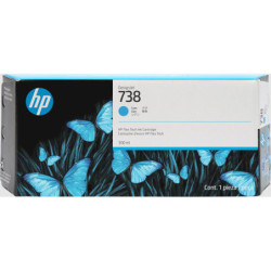 Hp Cartuccia DesignJet Ink 738 Ciano -300 ml