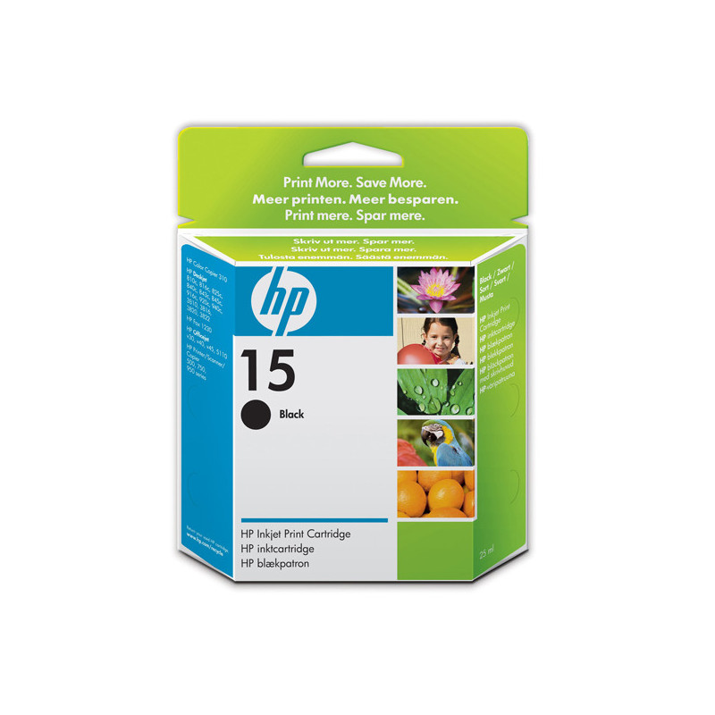 CARTUCCIA A GETTO D'INCHIOSTRO HP N.15 NERO 25ML