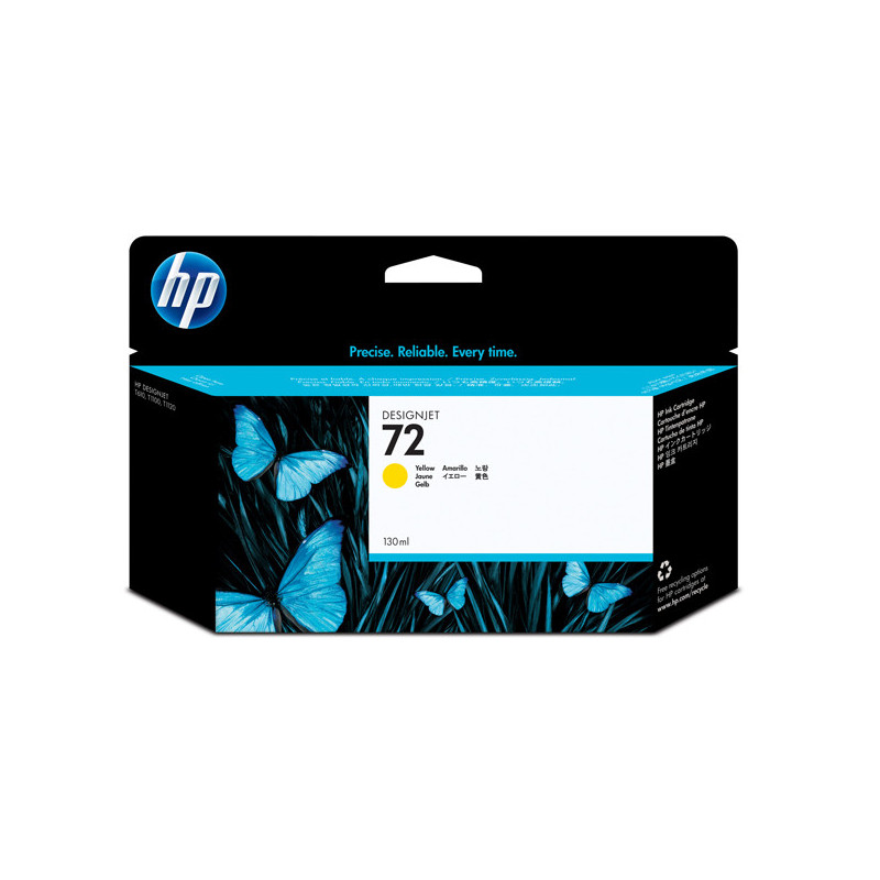 CARTUCCIA D'INCHIOSTRO HP 72 GIALLO DA 130 ML CON INCHIOSTRO HP VIVERA