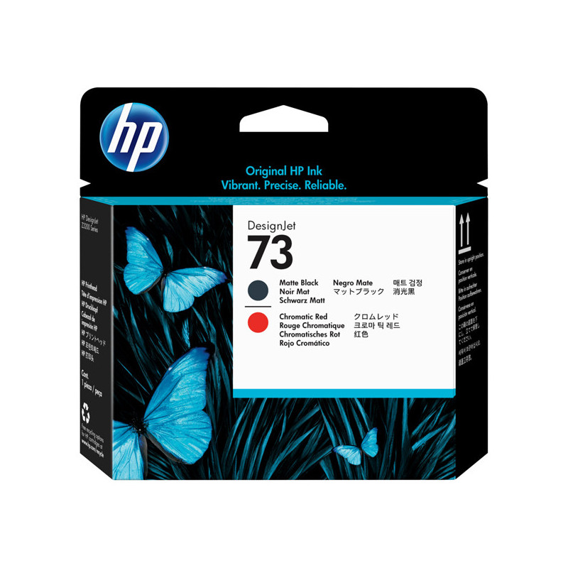 TESTINA DI STAMPA HP 73, NERO OPACO E ROSSO CHROMATIC