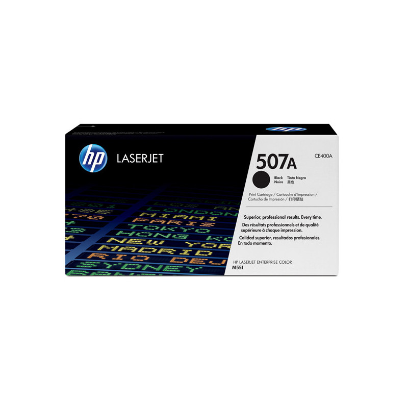 TONER NERO HP 507A LASERJET ENTERPRISE 500 COLOR M551N CAPACITA' STANDARD