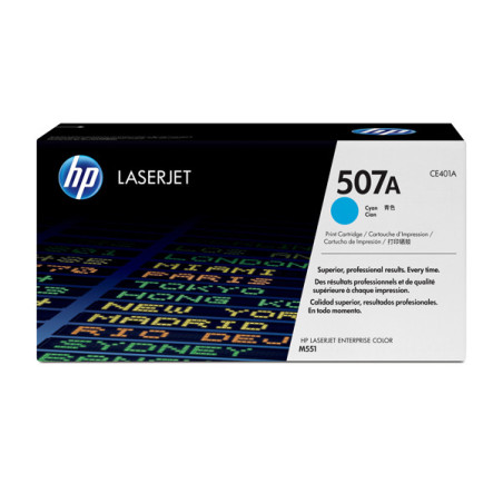 TONER CIANO HP 507A LASERJET ENTERPRISE 500 COLOR M551N