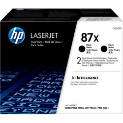 CONFEZIONE DA 2 CARTUCCE TONER NERO ALTA CAPACITA' HP87X