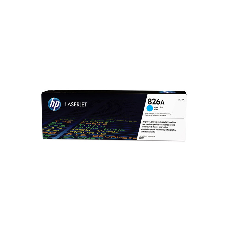 HP 826A TONER CARTRIDGE CIANO LASER JET