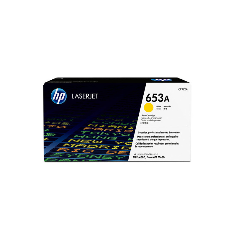 HP 653A TONER CARTRIDGE GIALLO LASER JET