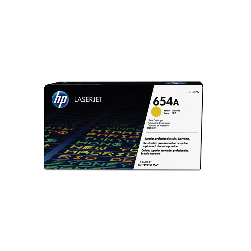 HP 654A TONER CARTRIDGE GIALLO LASER JET