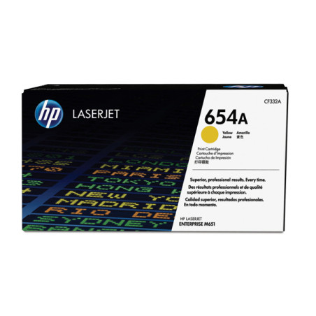 HP 654A TONER CARTRIDGE GIALLO LASER JET