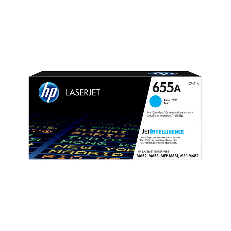 TONER CIANO HP 655A COLOR LASERJET ENTERPRISE SERIE M652-M653-M681-M61