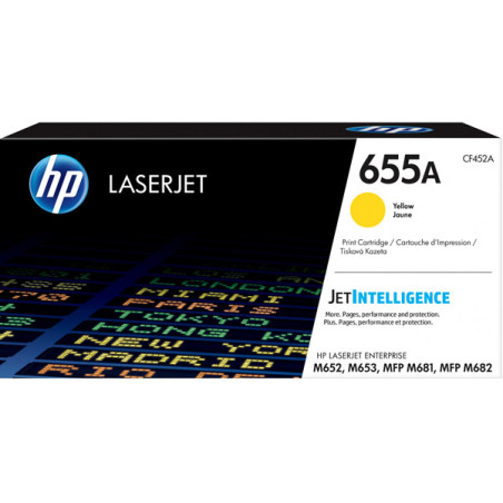 TONER GIALLO HP 655A COLOR LASERJET ENTERPRISE SERIE M652-M653-M681-M61