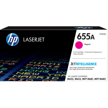 TONER MAGENTA HP 655A COLOR LASERJET ENTERPRISE SERIE M652-M653-M681-M61