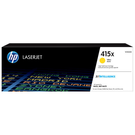 Cartuccia toner Giallo 415X per HP Color LaserJet Pro M 454 Series/ Pro M 454 dn