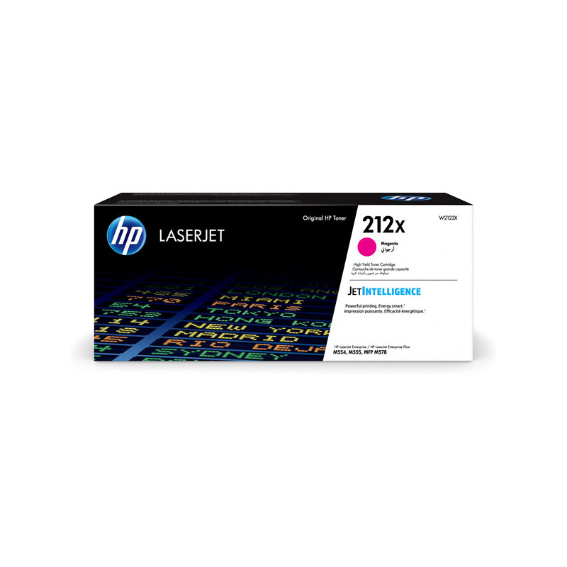 Cartuccia Toner Magenta212X per Hp Laser Jet Enterprise M554-M555-MFP M578 Serie