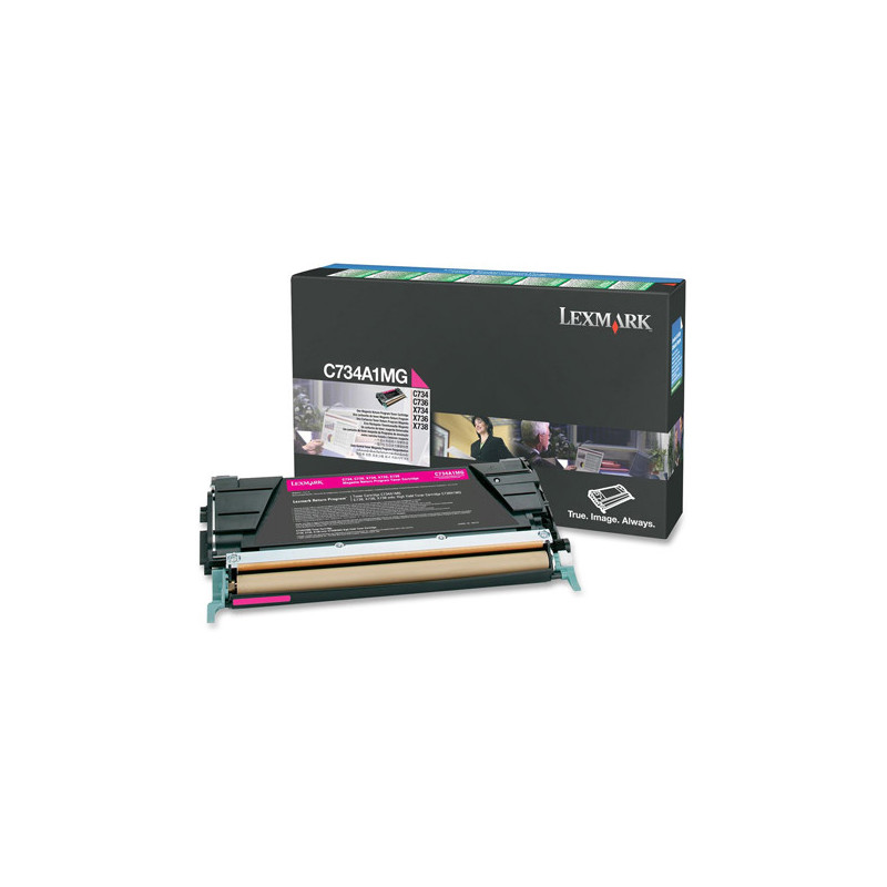 TONER MAGENTA C734, C736, X734, X736, X738, RETURN PROGRAM