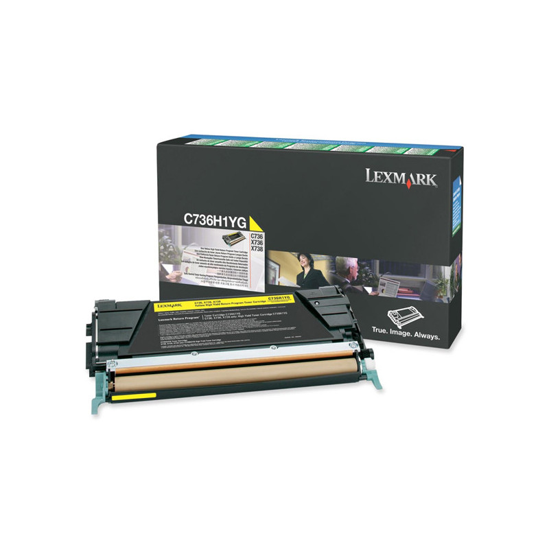 TONER GIALLO C736, X736, X738, ALTA CAPACITA RETURN PROGRAM