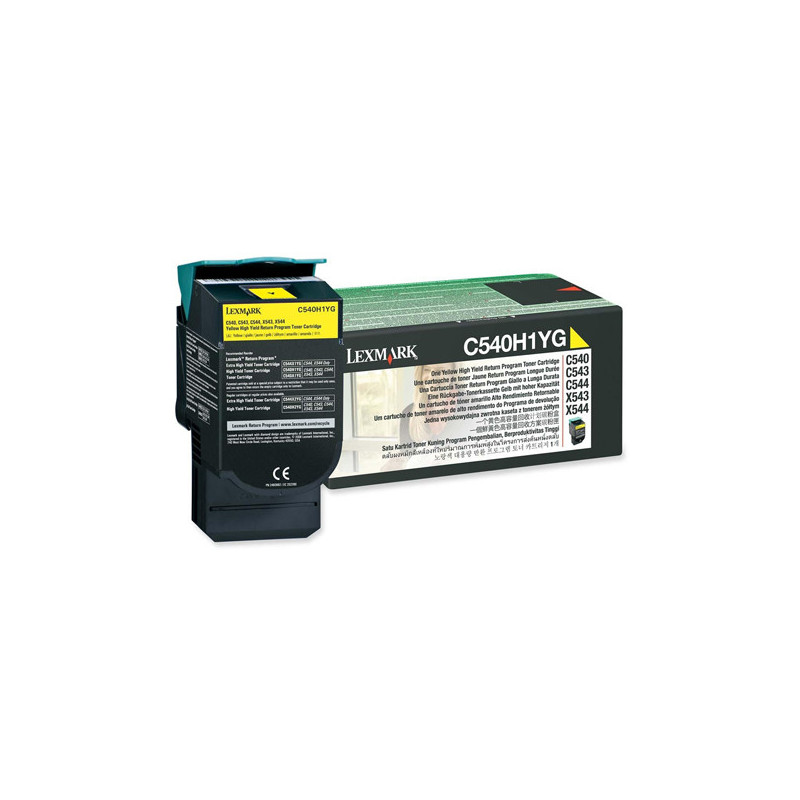 TONER RETURN PROGRAM GIALLO C540 C543 C544 X543 ALTA CAPACITA'