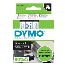 NASTRO DYMO TIPO D1 (9MMX7M) BLU/BIANCO 409140