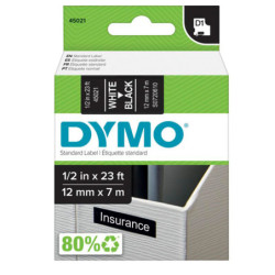 NASTRO DYMO TIPO D1 (12MMX7M) BIANCO/NERO 450210