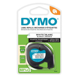 NASTRO IN PLASTICA DYMO LETRATAG 12MMX4M BIANCO 912010