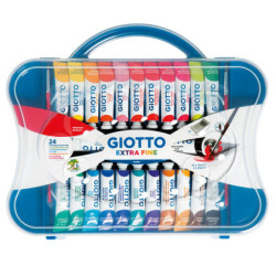 BOX 24 TUBETTI TEMPERA 12ML GIOTTO TUBO 4 ASSORTITO