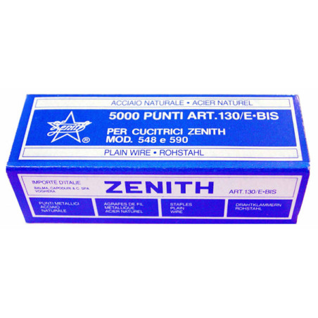 SCATOLA 5000 PUNTI ZENITH 130/E BIS (6/4) IN ACCIAIO NATURALE