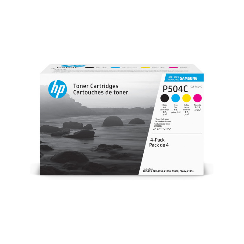 Hp/Samsung Confezione da 4 cartucce toner nero/ciano/magenta/giallo CLT-P504C