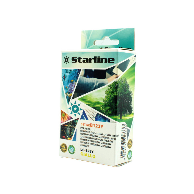 CARTUCCIA INK GIALLA PER PRINT C/BROTHER LC 123Y