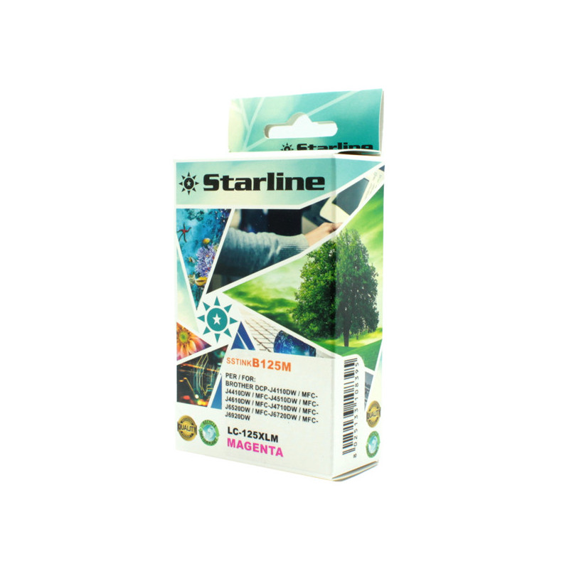 CARTUCCIA INK MAGENTA PER PRINT C/BROTHER LC 125XL M