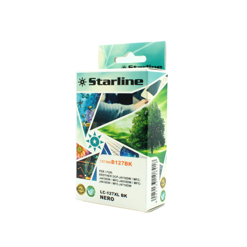 CARTUCCIA INK NERO PER PRINT C/BROTHER LC 127X BK
