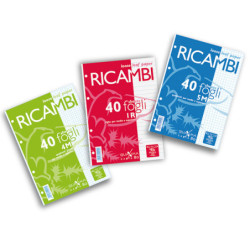 RICAMBI FORATI A4 1RIGO QUAXIMA 40FG 80GR PIGNA