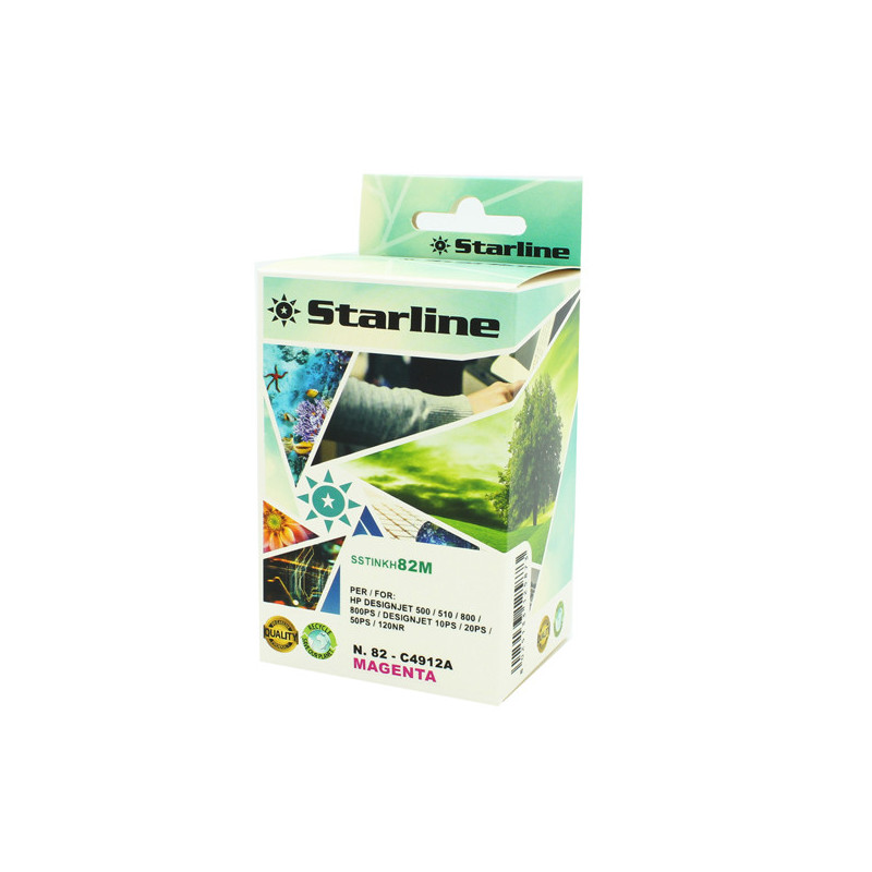 Starline Cartuccia ink per Hp N.82 Magenta 69ML