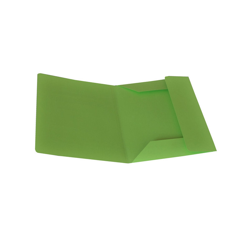 Pack 25 Cartelline 3 Lembi VERDE NILO in bristol 200g Starline