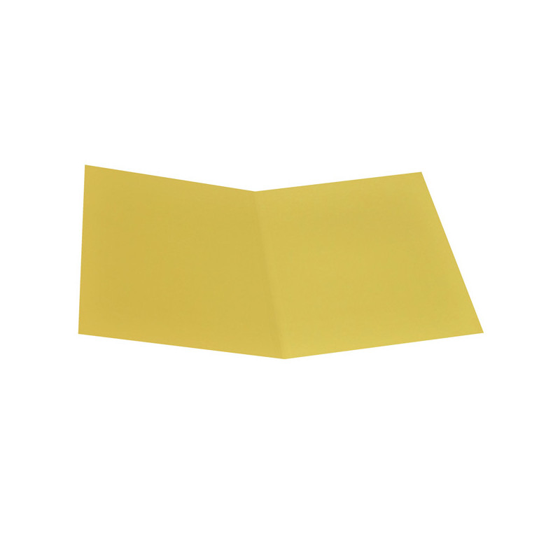 Pack 50 Cartelline Semplici GIALLO SOLE in bristol 200g Starline