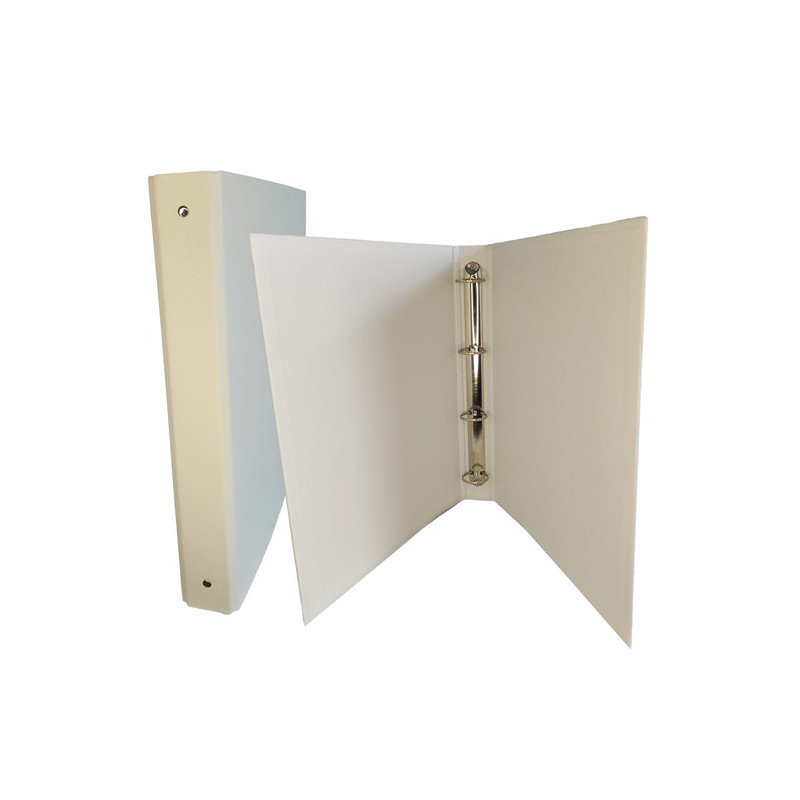 Raccoglitore 4R 30mm 22X30 rivestito in PPL BIANCO KingColor STARLINE
