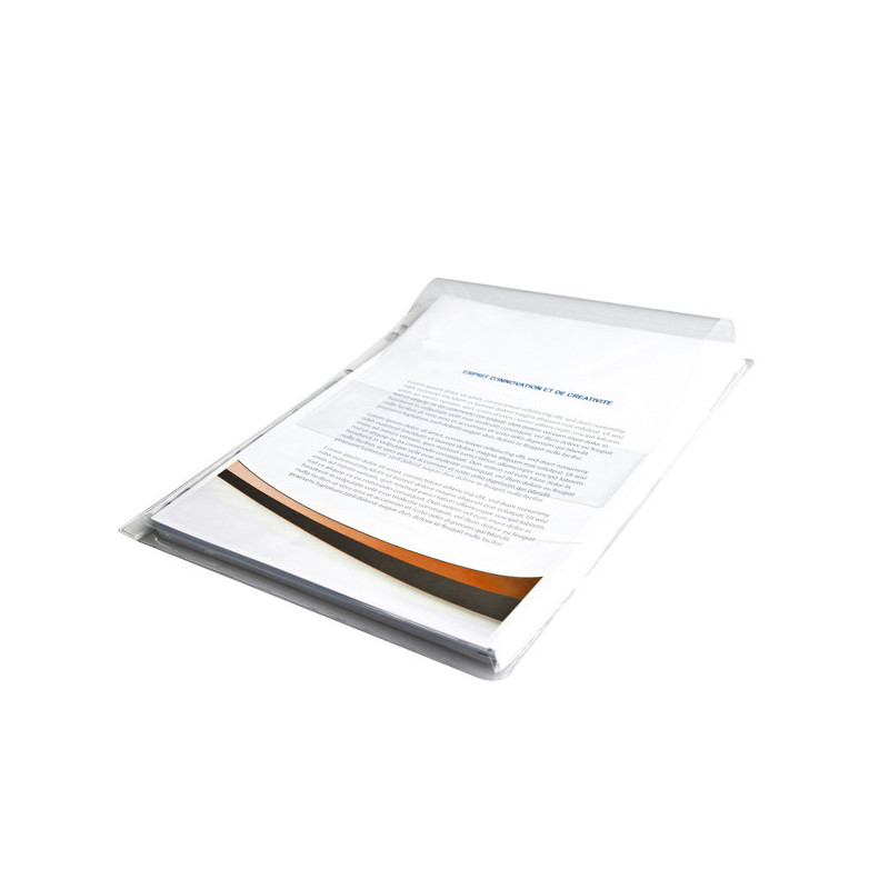 BUSTA FORATA PVC con SOFFIETTO e PATELLA 21x30cm Starline