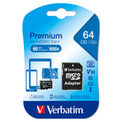 MICRO SD CARD 64GB HC CLASSE 10 FINO A 45MB/S