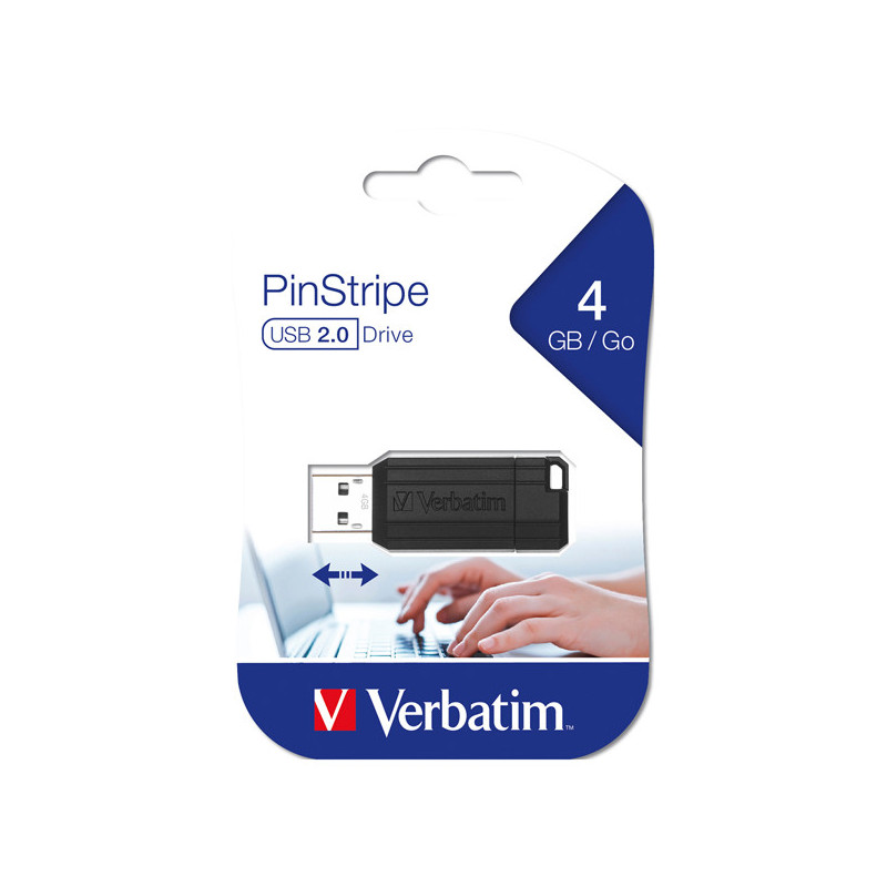 MEMORIE USB STORE 'N' GO PINSTRIPE NERO DA 4 GB