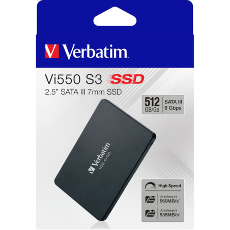 Verbatim SSD Interno Vi550 SATA III 2.5'' SSD 512GB