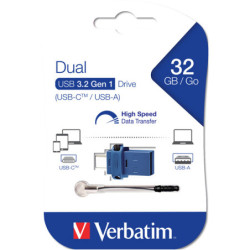 Verbatim USB Drive 3.0 Store ïNï GO Dual Drive 3.0 / USB C 32GB