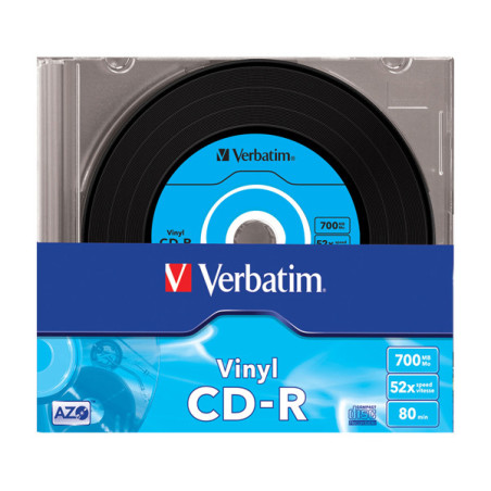 SCATOLA 10 CD-R DATALIFEPLUS DATA VINYL SLIM 1X-52X 700 MB AZO COLOUR